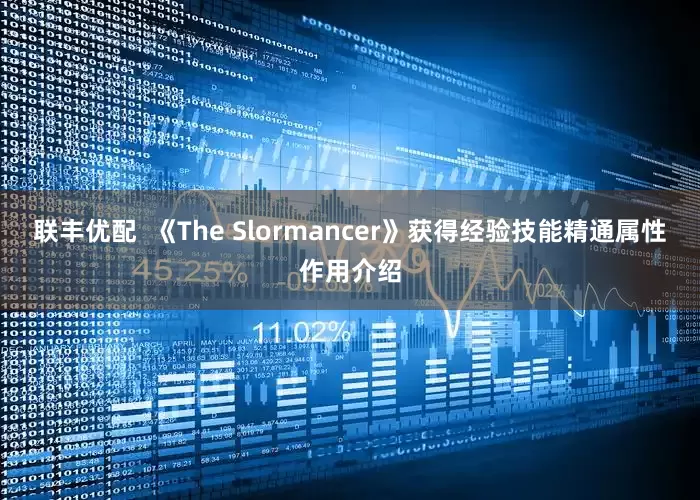 联丰优配  《The Slormancer》获得经验技能精通属性作用介绍