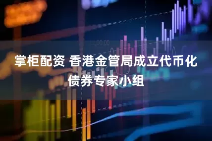 掌柜配资 香港金管局成立代币化债券专家小组